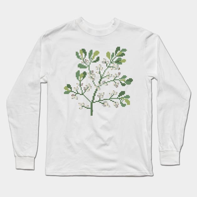 Oklahoma State Flower Mistletoe Long Sleeve T-Shirt by inotyler